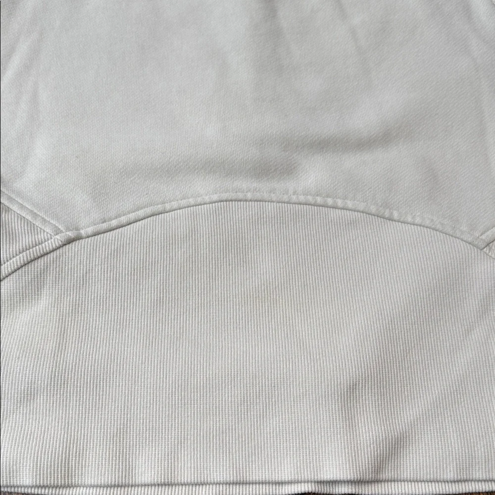 Lululemon x Peloton Scuba Oversized Funnel Neck Half Zip color is Bone size XS/S - Picture 14 of 14